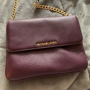 Dark purple Michael Kors crossbody bag